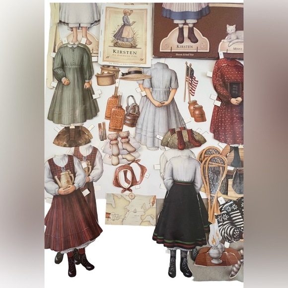 American girl doll Kristen Larson, missy dog paper cut outs 2 sets - Picture 4 of 6